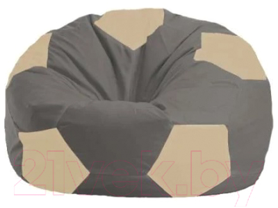 Бескаркасное кресло Flagman Мяч Стандарт М1.1-344 (серый/светло-бежевый)