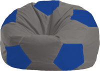 Бескаркасное кресло Flagman Мяч Стандарт М1.1-345 (серый/синий) - 