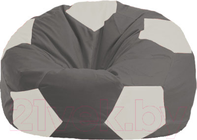 Бескаркасное кресло Flagman Мяч Стандарт М1.1-357 (тёмно-серый/белый)