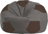 Бескаркасное кресло Flagman Мяч Стандарт М1.1-470 (тёмно-серый/коричневый) - 