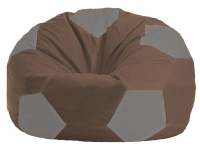 Бескаркасное кресло Flagman Мяч Стандарт М1.1-327 (коричневый/серый) - 