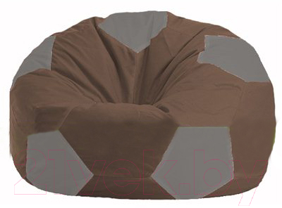Бескаркасное кресло Flagman Мяч Стандарт М1.1-327 (коричневый/серый)