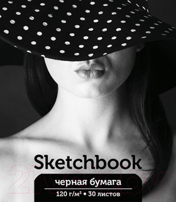 

Скетчбук Magic Lines, Девушка в шляпе А5 / 98634