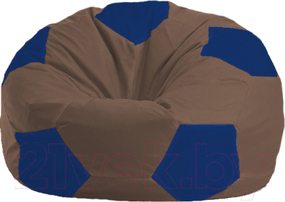 Бескаркасное кресло Flagman Мяч Стандарт М1.1-328 (коричневый/синий)
