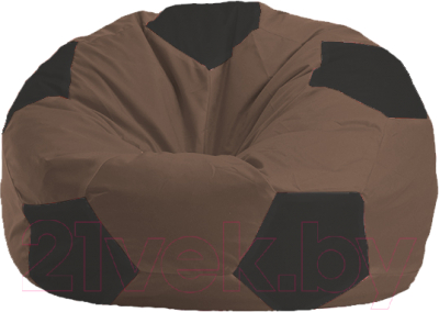 Бескаркасное кресло Flagman Мяч Стандарт М1.1-454 (коричневый/чёрный)