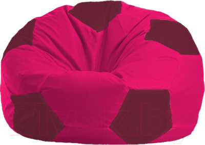 Бескаркасное кресло Flagman Мяч Стандарт М1.1-384 (малиновый/бордовый)