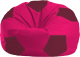 Бескаркасное кресло Flagman Мяч Стандарт М1.1-384 (малиновый/бордовый) - 