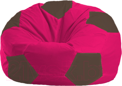 Бескаркасное кресло Flagman Мяч Стандарт М1.1-372 (малиновый/коричневый)