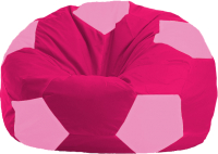 Бескаркасное кресло Flagman Мяч Стандарт М1.1-389 (малиновый/розовый) - 