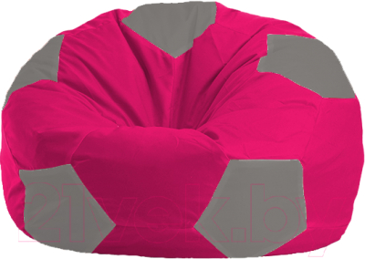 Бескаркасное кресло Flagman Мяч Стандарт М1.1-374 (малиновый/серый)