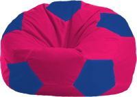 Бескаркасное кресло Flagman Мяч Стандарт М1.1-375 (малиновый/синий) - 