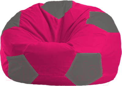 Бескаркасное кресло Flagman Мяч Стандарт М1.1-379 (малиновый/тёмно-серый)
