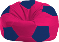 Бескаркасное кресло Flagman Мяч Стандарт М1.1-378 (малиновый/тёмно-синий) - 
