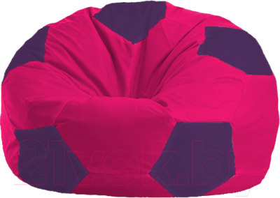 Бескаркасное кресло Flagman Мяч Стандарт М1.1-380 (малиновый/фиолетовый)