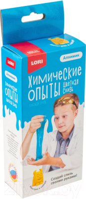 

Набор для создания слайма Lori, Химические опыты. Монстрики Слизь голубая / Оп-025