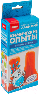 

Набор для опытов Lori, Химические опыты. Пенный вулкан Красный / Оп-029