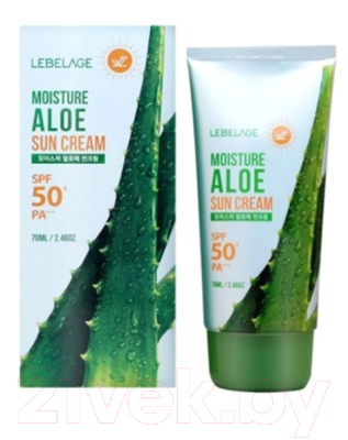 Крем солнцезащитный Lebelage Moisture Aloe Sun Cream SPF50 PA+++ (70мл)