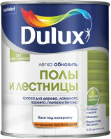 Краска Dulux Полы и Лестницы (750мл, белый полуглянцевый) - 