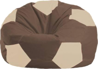 Бескаркасное кресло Flagman Мяч Стандарт М1.1-326 (коричневый/светло-бежевый) - 