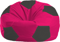Бескаркасное кресло Flagman Мяч Стандарт М1.1-381 (малиновый/черный) - 