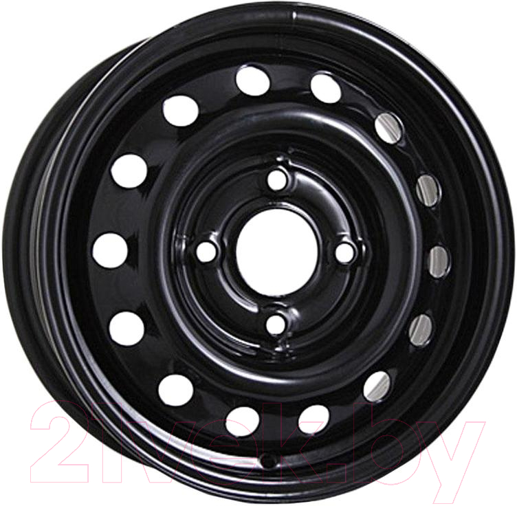 Штампованный диск Eurodisk 64E45H 15x6" 4x114.3мм DIA 67.1мм ET 45мм Black