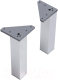 Комплект ножек для мебели в ванную Акватон Сильва (1A222703SI000) - 
