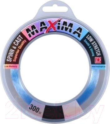 

Леска монофильная Dragon, Голубой, Maxima Spin & Cast 0.25мм 300м / 30-21-225