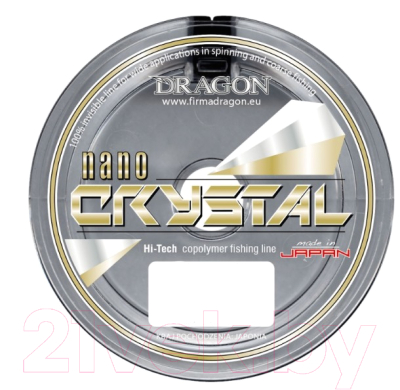 

Леска монофильная Dragon, Прозрачный, Nano Crystal 0.22мм 135м / 32-40-022