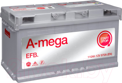 Автомобильный аккумулятор A-mega EFB 110.0 R+ (110 А/ч)