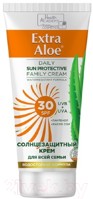 Крем солнцезащитный Health Academy Extra Aloe для всей семьи SPF 30 (100мл)