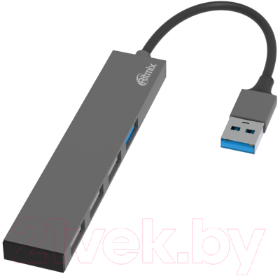 USB-хаб Ritmix CR-4406 (Metal)