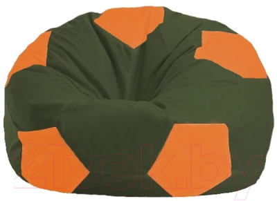 Бескаркасное кресло Flagman Мяч Стандарт М1.1-227 (оливковый/оранжевый)