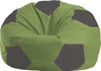 Бескаркасное кресло Flagman Мяч Стандарт М1.1-224 (оливковый/серый) - 
