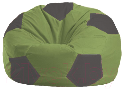 Бескаркасное кресло Flagman Мяч Стандарт М1.1-459 (оливковый/темно-серый)
