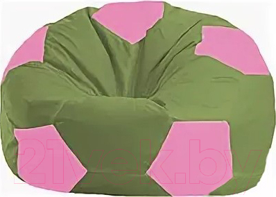 Бескаркасное кресло Flagman Мяч Стандарт М1.1-226 (оливковый/розовый)