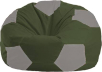Бескаркасное кресло Flagman Мяч Стандарт М1.1-53 (темно-оливковый/серый) - 