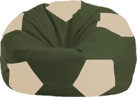 Бескаркасное кресло Flagman Мяч Стандарт М1.1-54 (темно-оливковый/светло-бежевый) - 