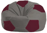 Бескаркасное кресло Flagman Мяч Стандарт М1.1-336 (серый/бордовый) - 