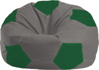Бескаркасное кресло Flagman Мяч Стандарт М1.1-339 (серый/зеленый) - 