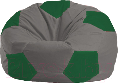 Бескаркасное кресло Flagman Мяч Стандарт М1.1-339 (серый/зеленый)