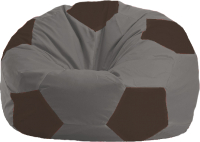 Бескаркасное кресло Flagman Мяч Стандарт М1.1-340 (серый/коричневый) - 
