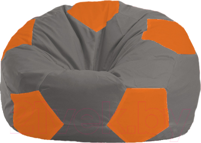 Бескаркасное кресло Flagman Мяч Стандарт М1.1-342 (серый/оранжевый)
