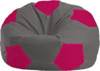Бескаркасное кресло Flagman Мяч Стандарт М1.1-371 (темно-серый/малиновый) - 