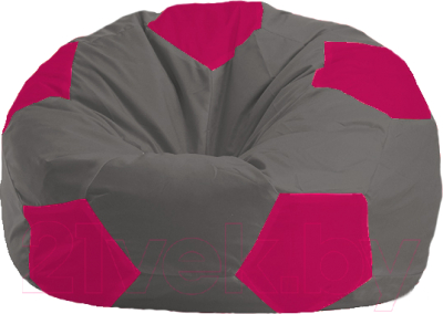 Бескаркасное кресло Flagman Мяч Стандарт М1.1-371 (темно-серый/малиновый)