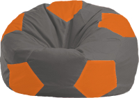 Бескаркасное кресло Flagman Мяч Стандарт М1.1-363 (темно-серый/оранжевый) - 