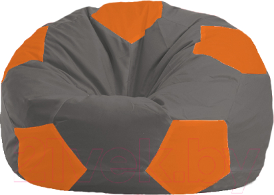 Бескаркасное кресло Flagman Мяч Стандарт М1.1-363 (темно-серый/оранжевый)
