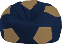 Бескаркасное кресло Flagman Мяч Стандарт М1.1-39 (темно-синий/бежевый) - 