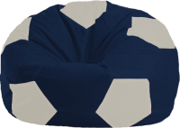 Бескаркасное кресло Flagman Мяч Стандарт М1.1-500 (темно-синий/белый) - 