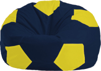 Бескаркасное кресло Flagman Мяч Стандарт М1.1-47 (темно-синий/желтый) - 