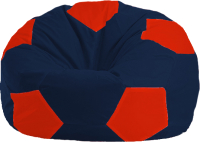 Бескаркасное кресло Flagman Мяч Стандарт М1.1-46 (темно-синий/красный) - 
